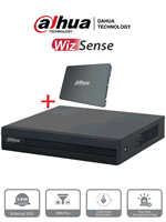 XVR1B04-I-SSD :: DVR DAHUA WizSense Cooper-IR 1080p LITE 4 CH H.265+ Pentahibrida HDCVI/AHD/TVI/CVBS/IP - 1  CH IP Extra o Hasta 5 CH IP Con Disco SSD de 512GB Salidas de Video: VGA y HDMI