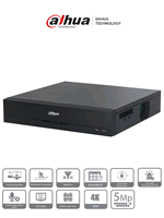 XVR5832S-I3 ::  DVR DAHUA WizSense 5MP LITE 32 CH H.265+ Pentahibrida HDCVI/AHD/TVI/CVBS/IP o Hasta 32 CH IP Salidas de Video: VGA y HDMI SMD PLUS. 2 CH Reconocimiento Facial y 8 CH Protección Perimetral. Soporta Hasta 8 Discos Duros SATA