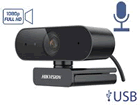 DS-U02P :: Cámara Web HIKVISION 2 MP (1080p) con Autoenfoque / Conexión USB / 1.5 mts. de cable / Micrófono Integrado / Gran Angular