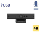 DS-UC8 :: Cámara Web HIKVISION 8 MP (3840 x 2160) 4K con Autoenfoque / Conexión USB 3.0 / 2 mts. de cable / Micrófono Integrado / Gran Angular