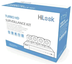 HL24LQKITS-M :: Kit HiLook by HIKVISION 1 DVR DVR-204G-F1 4 CH 1080P LITE + 4 Cámaras Bala THC-B120-MC 1080P 2.8 mm Metálicas IP66 + 4 Rollos de 18 mts. de Cable Siamés + Fuente de Poder para las 4 Cámaras